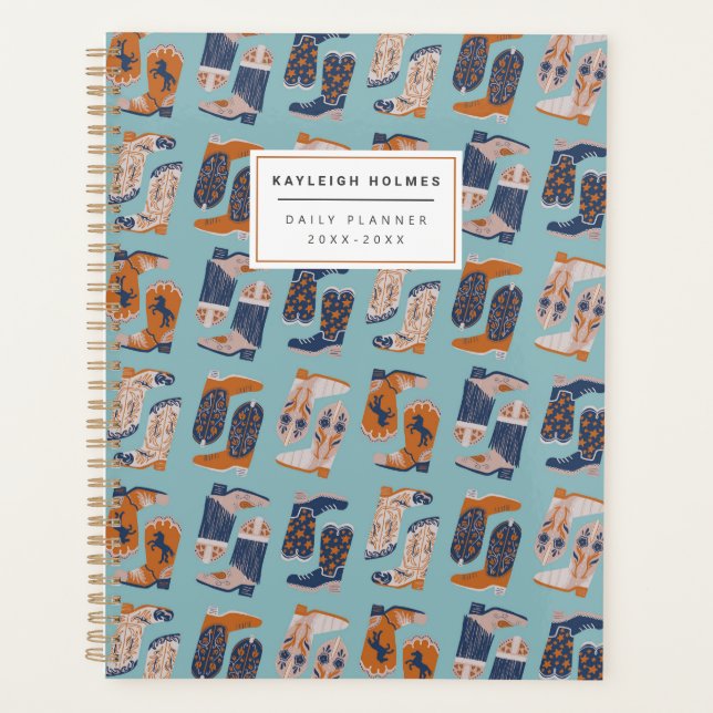 Yee Haw Cowgirl Soft Cover Planner (Front)