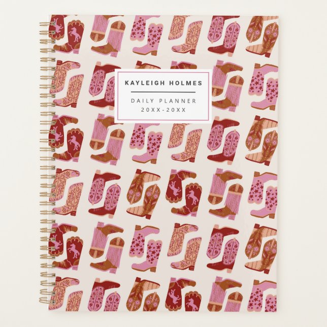 Yee Haw Cowgirl Soft Cover Planner (Front)