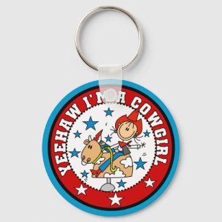 Yee Haw Cowgirl Tshirts and Gifts Key Ring