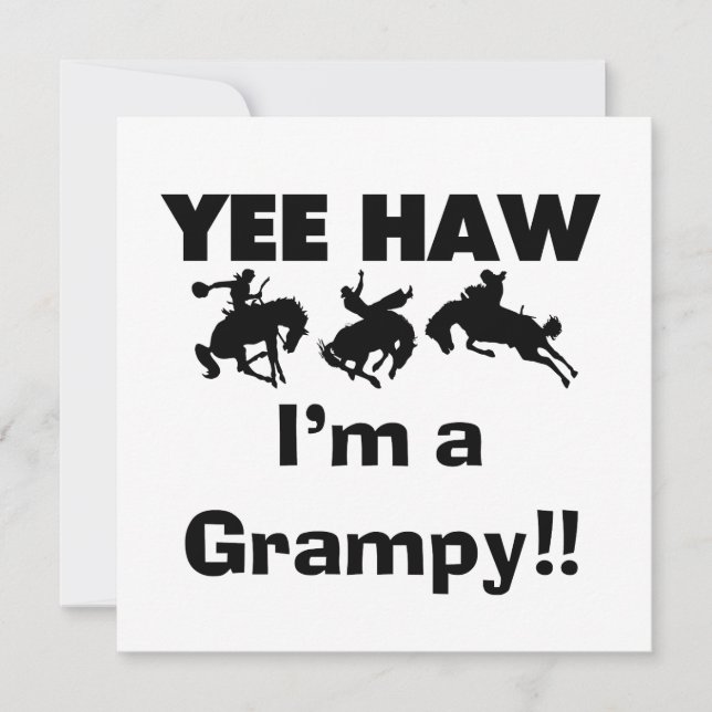 Yee Haw I'm a Grampy T-shirts and Gifts (Front)