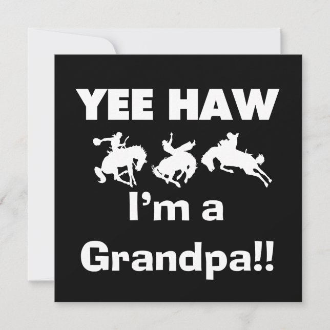 Yee Haw I'm a Grandpa T-shirts and Gifts (Front)
