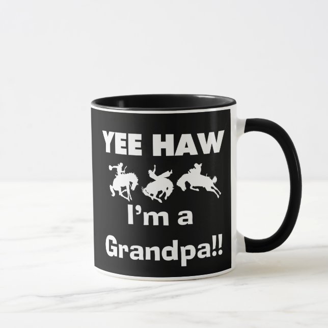 Yee Haw I'm a Grandpa T-shirts and Gifts Mug (Right)