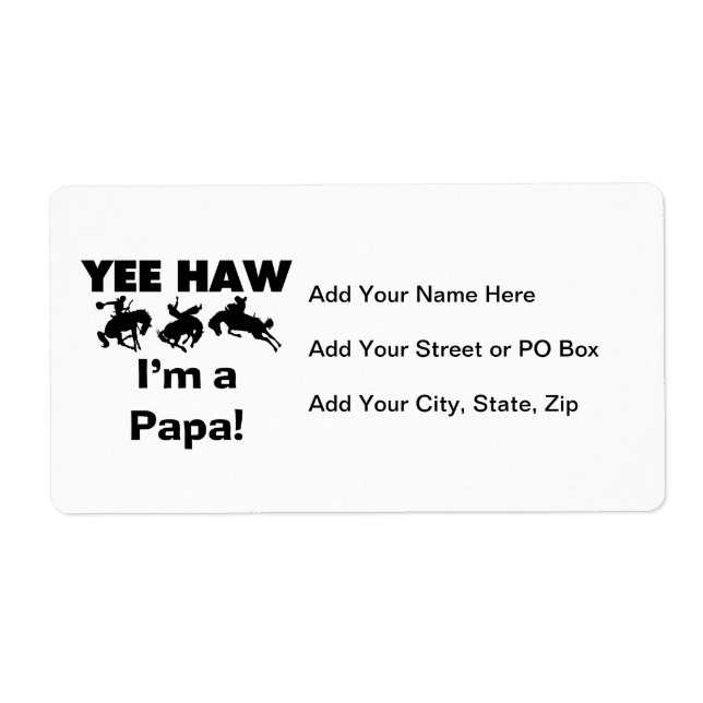 Yee Haw I'm a Papa T-shirts and GIfts (Front)