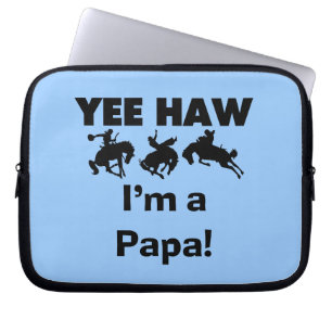 Yee Haw I'm a Papa T-shirts and GIfts Laptop Sleeve