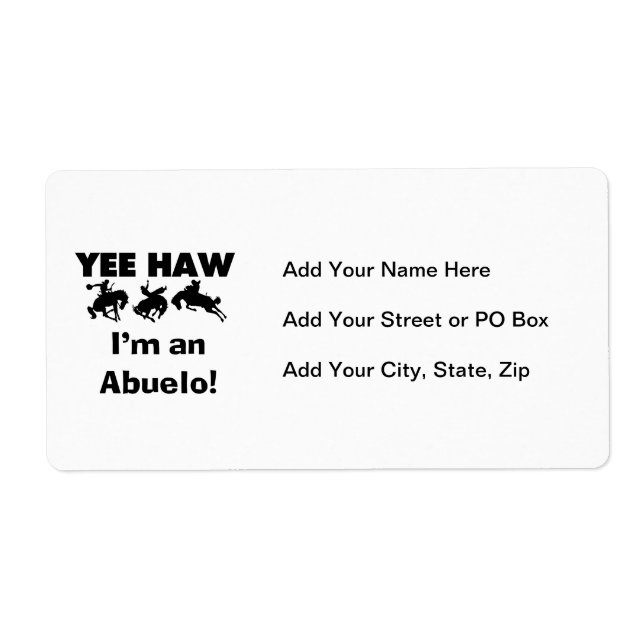 Yee Haw I'm an Abuelo T-shirts and Gifts (Front)