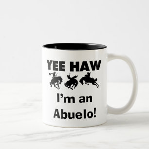 Yee Haw I'm an Abuelo T-shirts and Gifts Two-Tone Coffee Mug