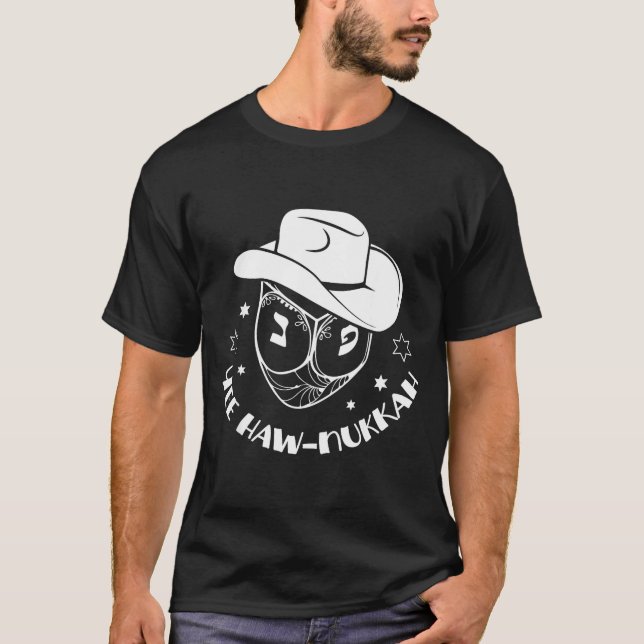 Yee Haw-nukkah Hanukkah Chanukah Dreidel Festival  T-Shirt (Front)
