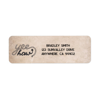 Yee Haw Return Address Label