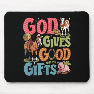Yee Haw Vbs 2025 Animal Farm Vacation Bible School Mouse Pad