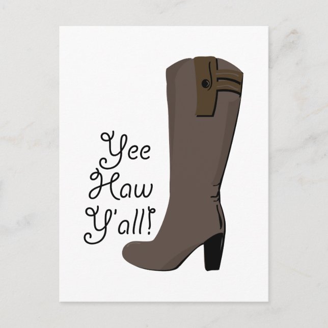 Yee Haw Y'all Postcard (Front)