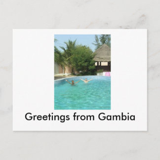 yeeaaah, Greetings from Gambia Postcard
