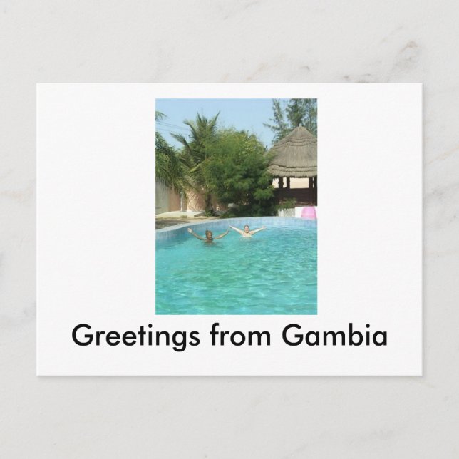 yeeaaah, Greetings from Gambia Postcard (Front)