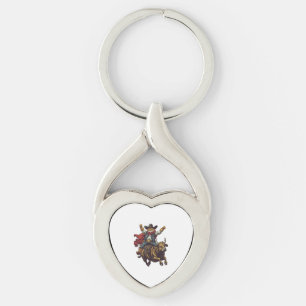 Yeehaw Kitty � Wild West Cat Cowboy Rodeo Key Ring