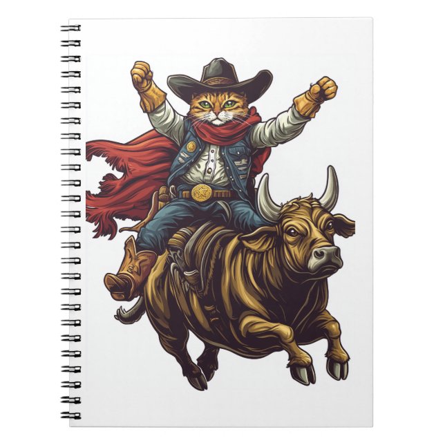 Yeehaw Kitty – Wild West Cat Cowboy Rodeo Notebook (Front)