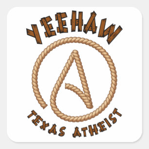 Yeehaw! Square Sticker