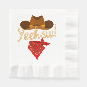 Yeehaw Western Country Howdy Southern Cowboy Yee H Napkin