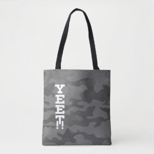 Yeet Slate Grey Stealth Camouflage Tote Bag
