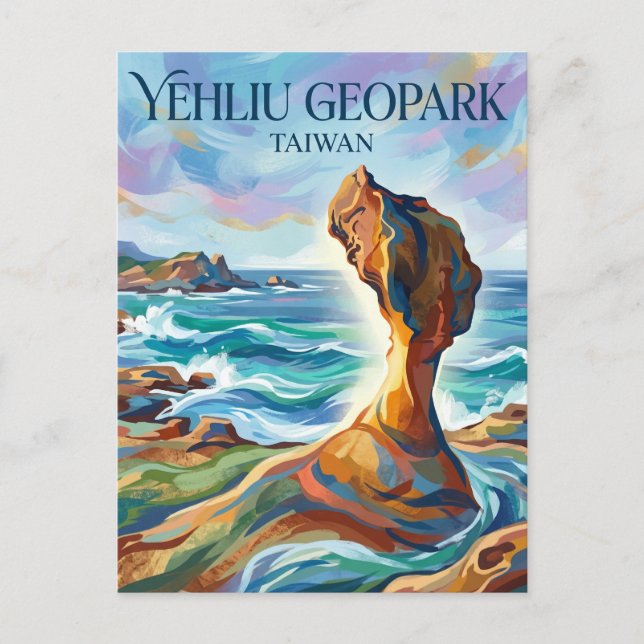 Yehliu Geopark Taiwan Postcard (Front)