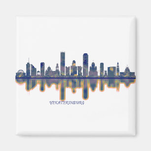 Yekaterinburg Skyline Magnet