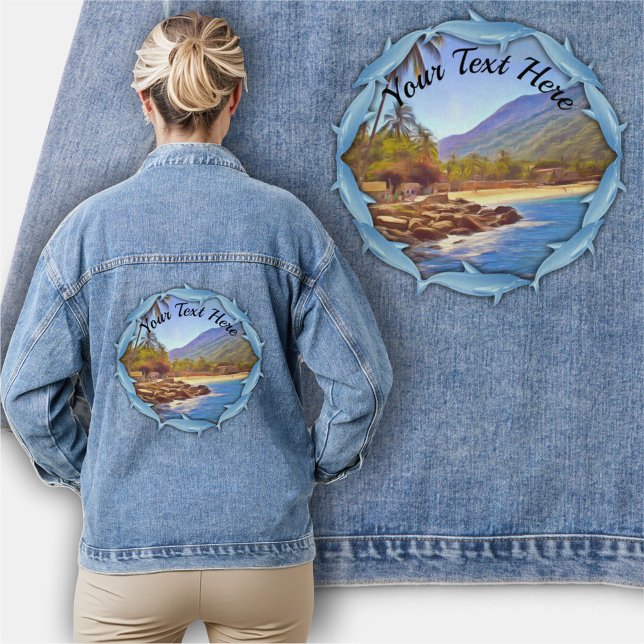 Yelapa Beach Dolphins 761 Denim Jacket (Creator Uploaded)