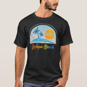 Yelapa Beach Meico Meico Souvenir Palm Tree Surfer T-Shirt