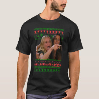 Yelling at a Cat Ugly Christmas Sweater Meme Outfi