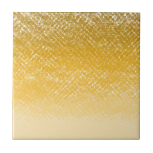 Yelloe Dip Dye Ceramic Tile (Front)