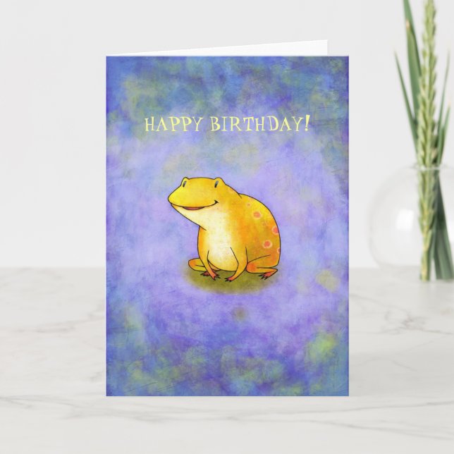 Yellor Frog Card(customisable) Card (Front)