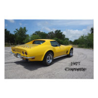Yellow 1973 Corvette Stingray