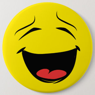 YELLOW 6 CM ROUND BADGE