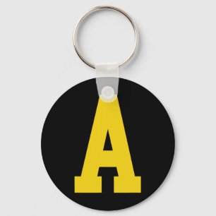 Yellow a' On Red For Alvin Costume Halloween And F Key Ring