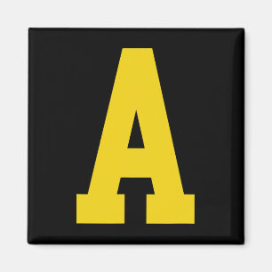 Yellow a' On Red For Alvin Costume Halloween And F Magnet
