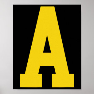 Yellow a' On Red For Alvin Costume Halloween And F Poster