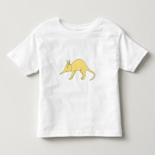Yellow Aardvark. Cute Cartoon Animal Toddler T-Shirt