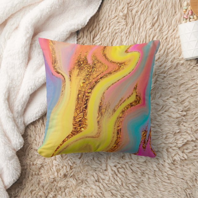 Yellow abstract africa cushion (Blanket)