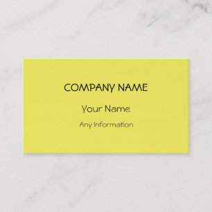 Yellow Abstract Art Business Card