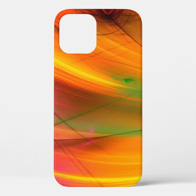 yellow abstract fractal background 3d rendering3d, Case-Mate iPhone case (Back)