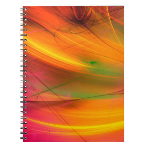 yellow abstract fractal background 3d rendering3d, notebook