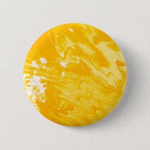 Yellow Abstract Painting Abstract Art Abstract Bac 6 Cm Round Badge