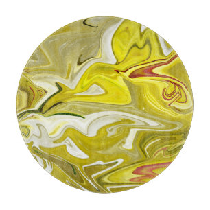 Yellow abstract pattern cutting board
