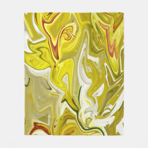 Yellow abstract pattern      fleece blanket