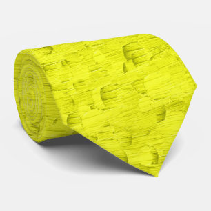 Yellow Abstract Pattern Tie