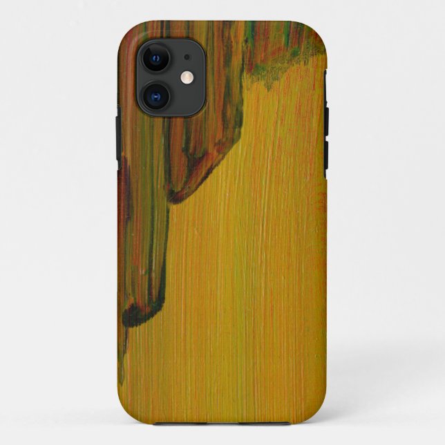 Yellow Abstract - Pier Case-Mate iPhone Case (Back)