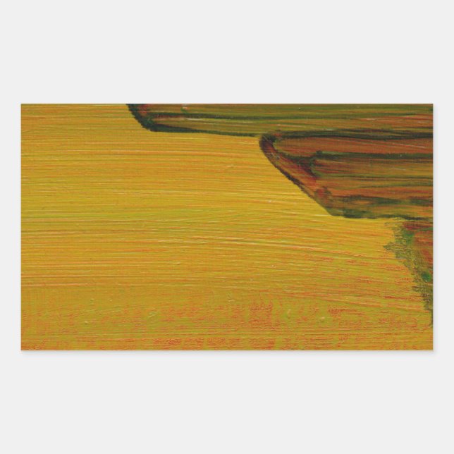 Yellow Abstract Sticker (Front)