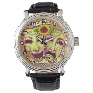 Yellow Actor Masks Watch