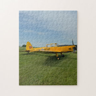 Yellow Aeroplane Photo Family Night Jigsaw Puzzle