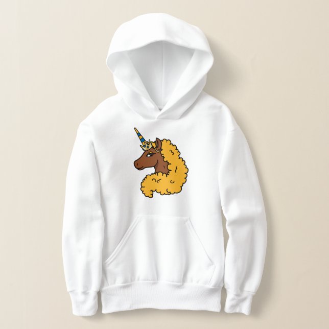 Yellow Afro Unicorn (Laydown)
