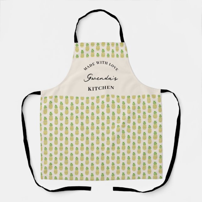 Yellow All-Over Print Apron (Front)