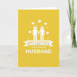 Yellow | Amazing Husband | Happy Birthday Card<br><div class="desc">This is a Not Straight Design Yellow | Amazing Husband | Happy Birthday card. The card was created using one of the vibrant rainbow colours from the LGBT Pride Flag as a central theme. It shows a Gay couple on the card. We have created Not Straight Design cards so that...</div>