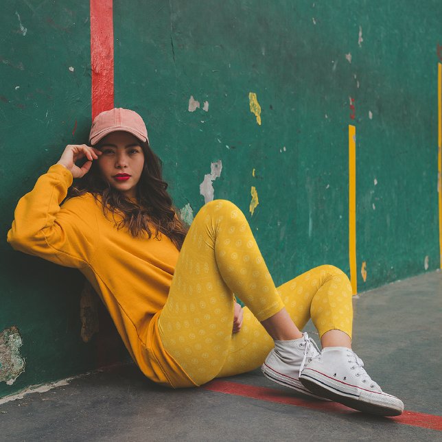 Yellow Anchors Capri Leggings (Creator Uploaded)